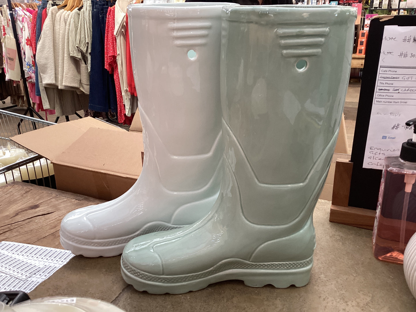 Sil Wellington Boot Vase