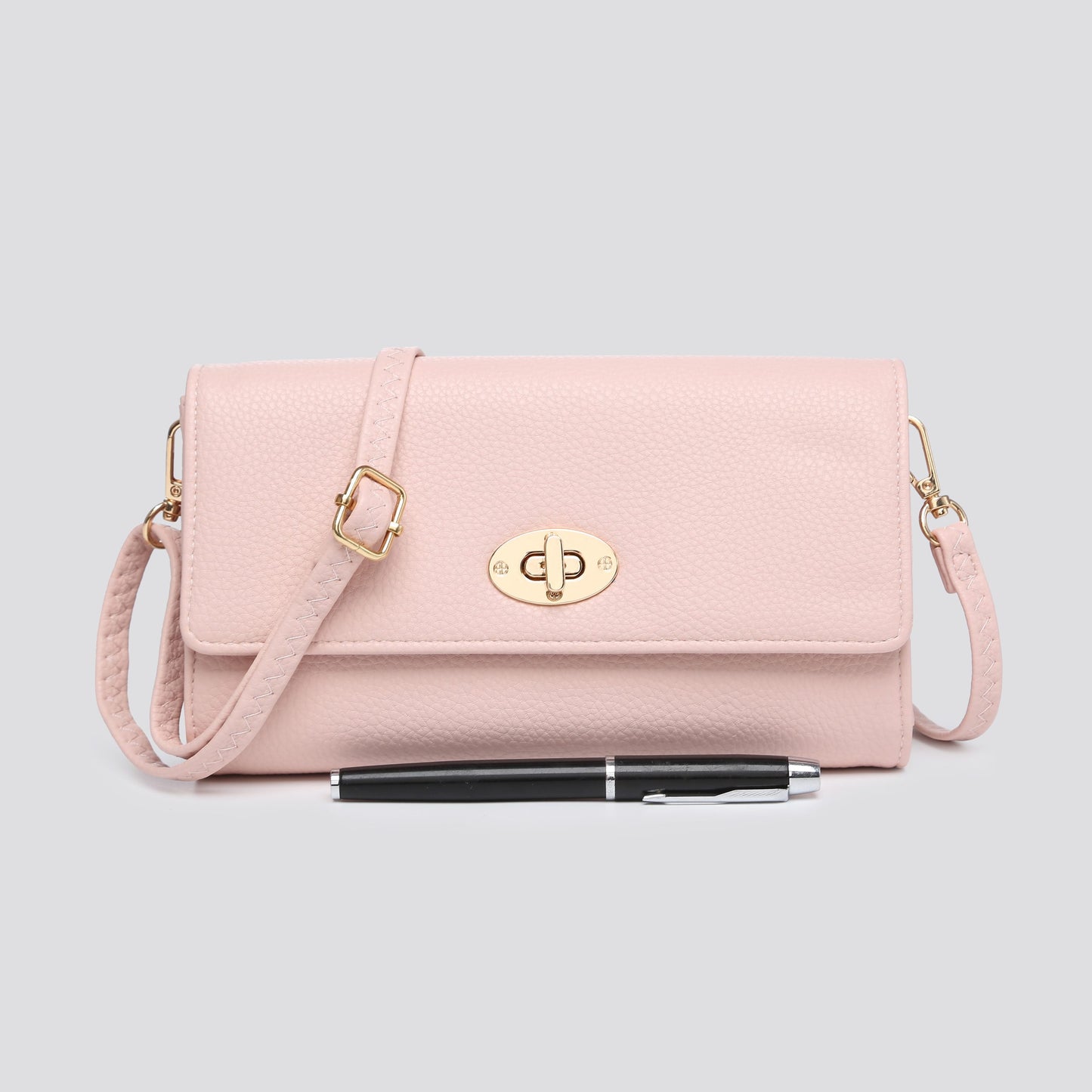 Faux Leather Mini Cross Body Bag