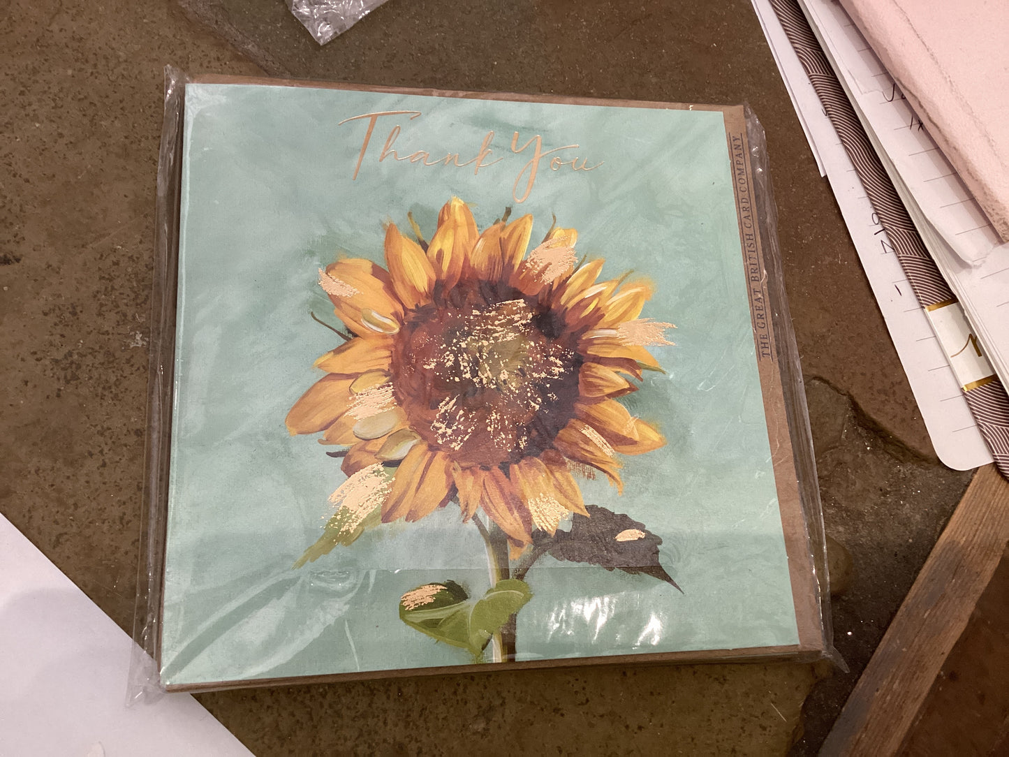 The Great British Card Co - Thank You Sunflower