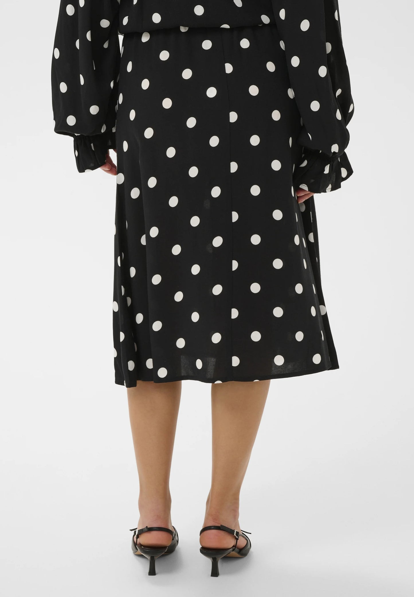 Saint Tropez Paice SZ Skirt - Black Ice Big Dot