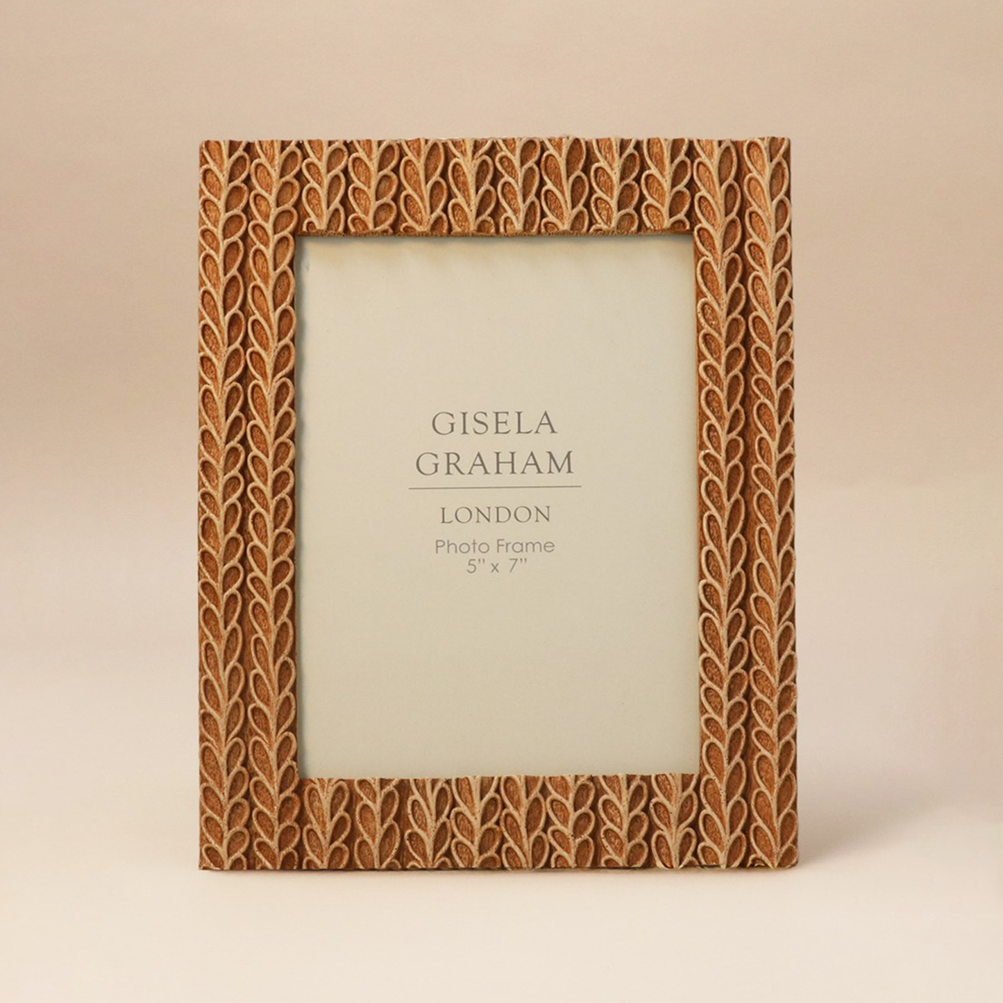 Rustic Leaves Resin Picture Frame 5" x 7"