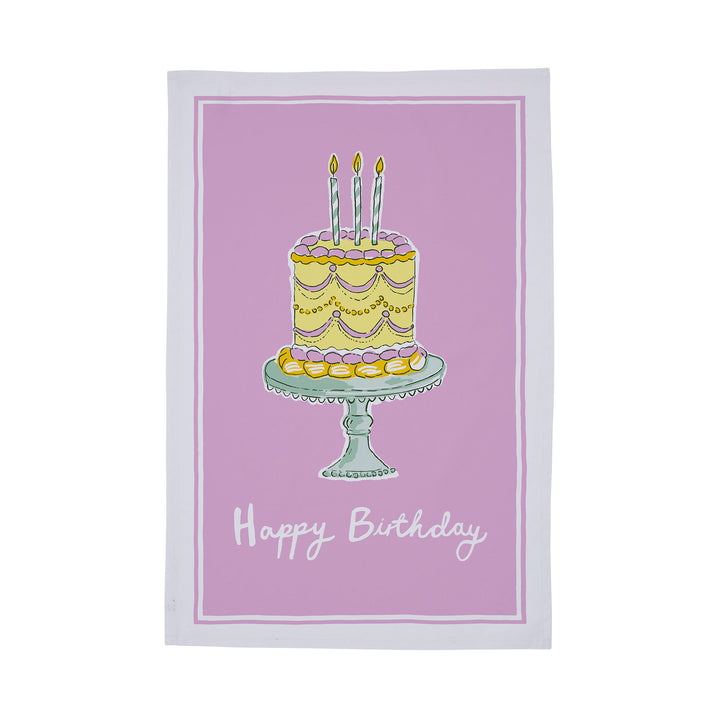 Happy Birthday' Cotton Tea Towel