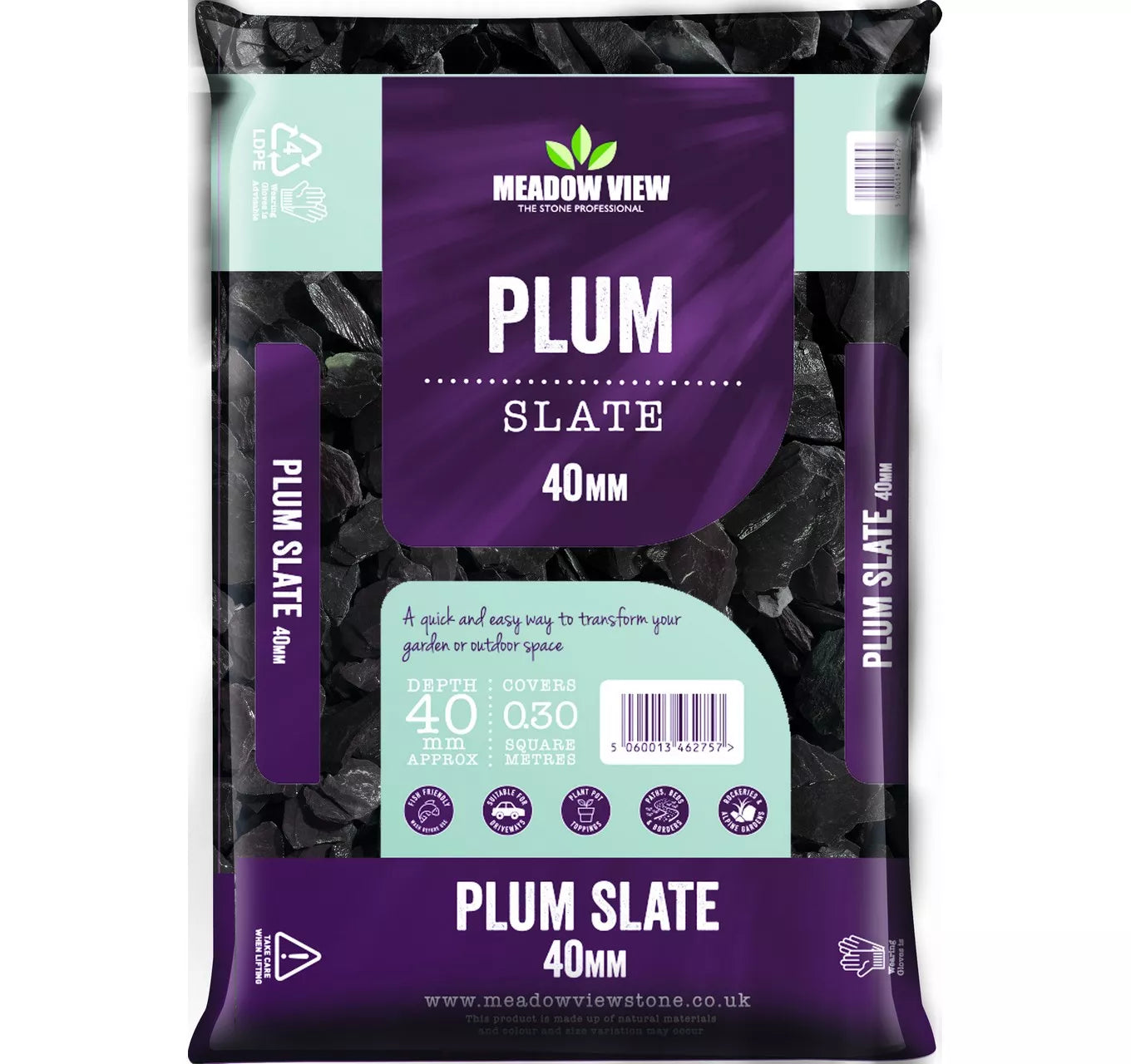 Meadow view Plum Slate 40mm - Special Offer 4 for £24