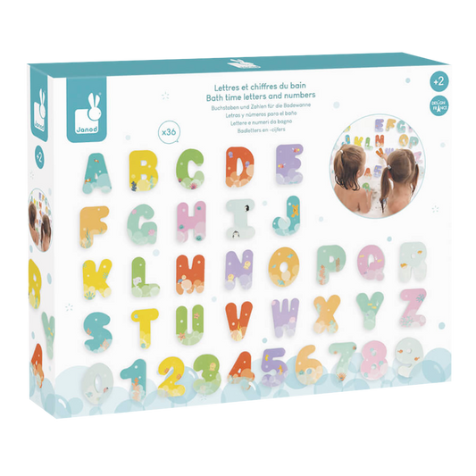 Janod Letters & Numbers Bath Toy