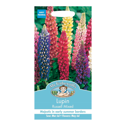 Mr. Fothergill's Lupin Russell Mixed Flower Seeds