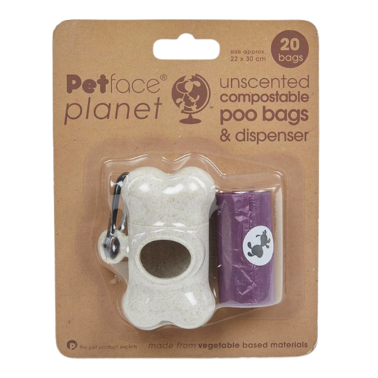 Petface Planet -  Compostable Poop Bag & Dispenser