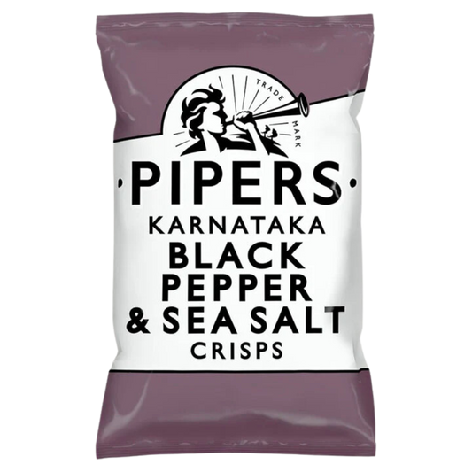 Pipers - Karnataka Black Pepper & Sea Salt Crisps