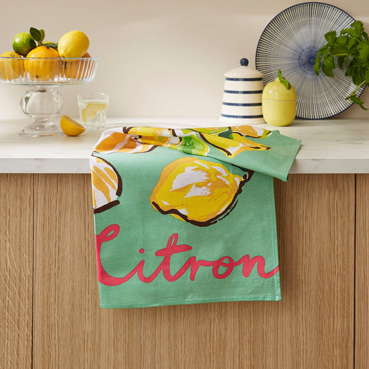 'Le Citron' Cotton Tea Towel