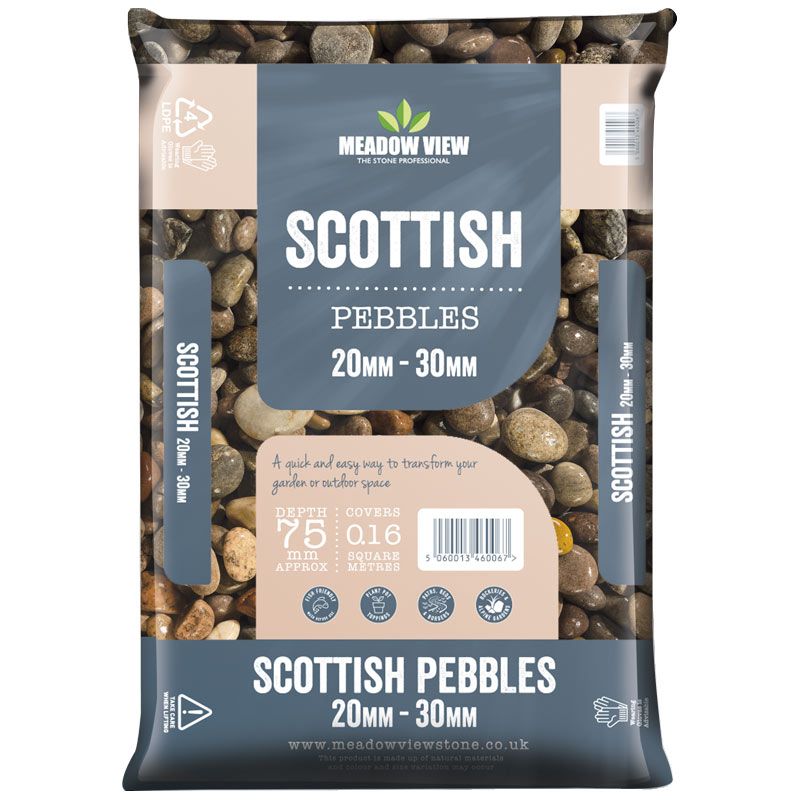 Meadow View Scottish Pebbles 20-30mm (2 for £16)