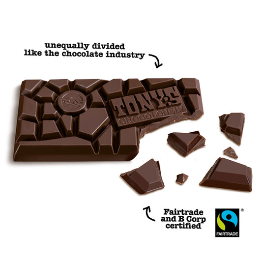 Tony's Chocolonely 51% Dark Almond & Sea Salt Chocolate Bar 180g