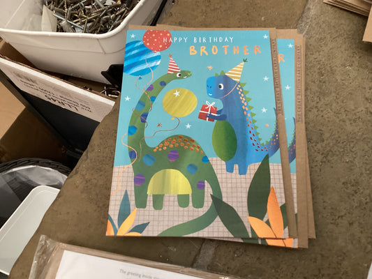 The Great British Card Co - Brother Dinosaurs