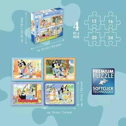 Bluey ‘4 In A Box’ Puzzles