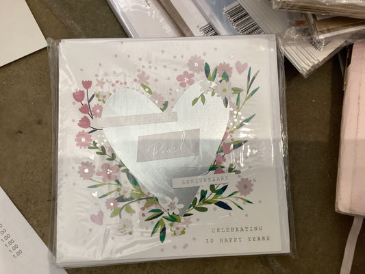 The Great British Card Co - Pearl Anniversary