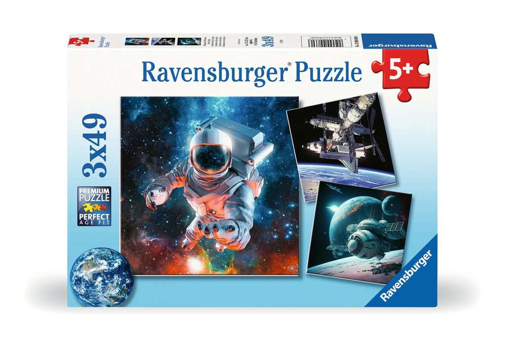 Outer Space Jigsaw Puzzle 5+ 3X49 Piece