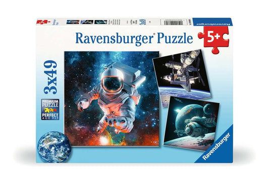Outer Space Jigsaw Puzzle 5+ 3X49 Piece