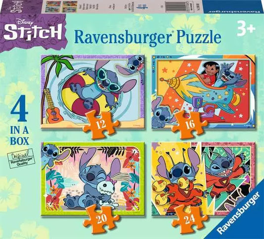 Disney Stitch 4 In A Box Puzzle
