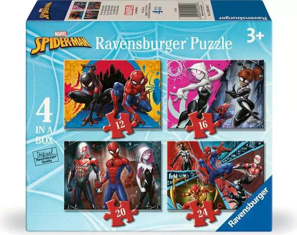 Marvel Spider-Man 4 In A Box Puzzle