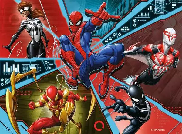 Marvel Spider-Man 4 In A Box Puzzle