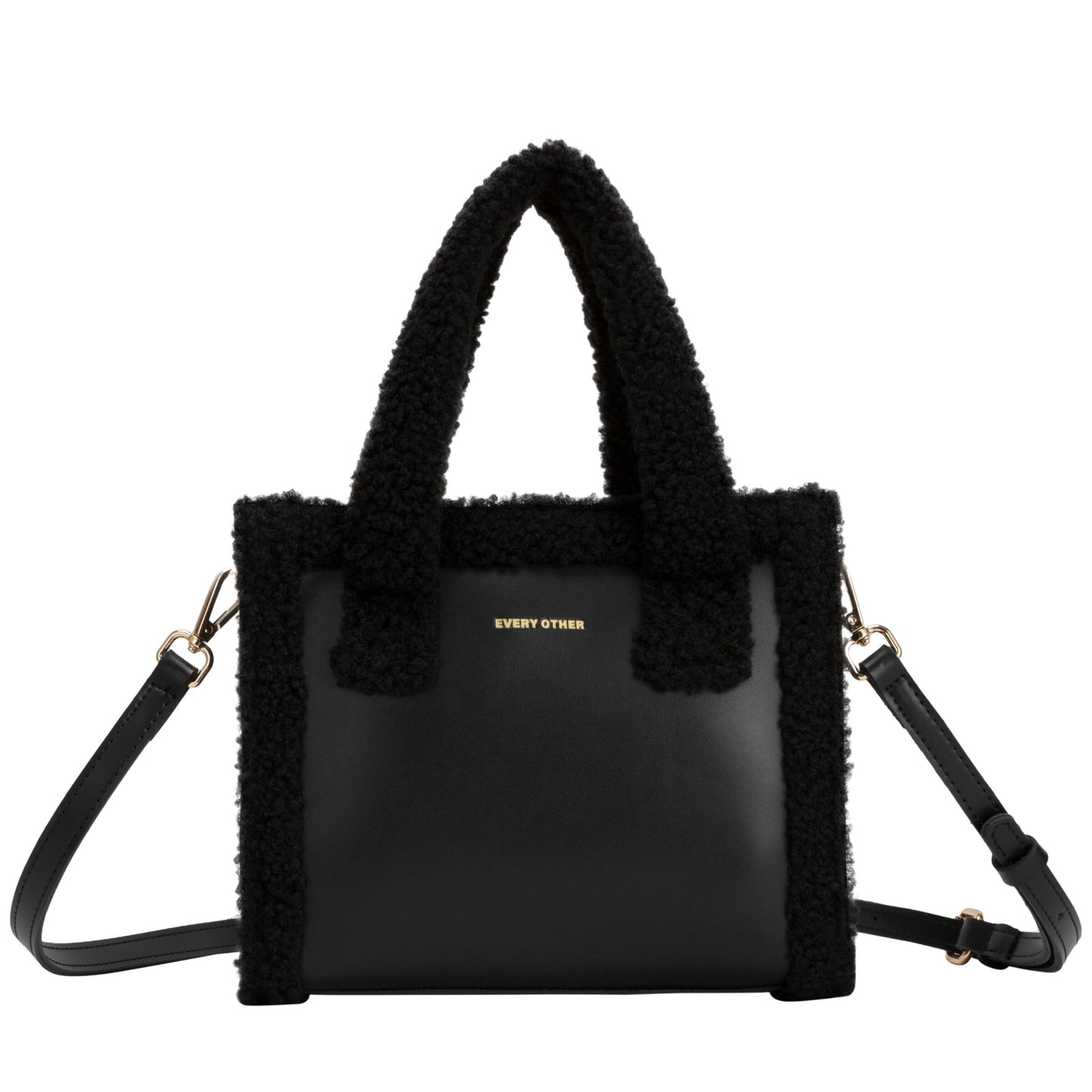 Square Shearling Grab Bag