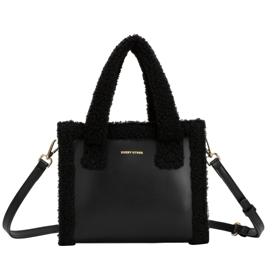 Square Shearling Grab Bag