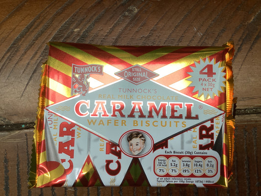 Tunnocks - Caramel Wafers - 4 Pack
