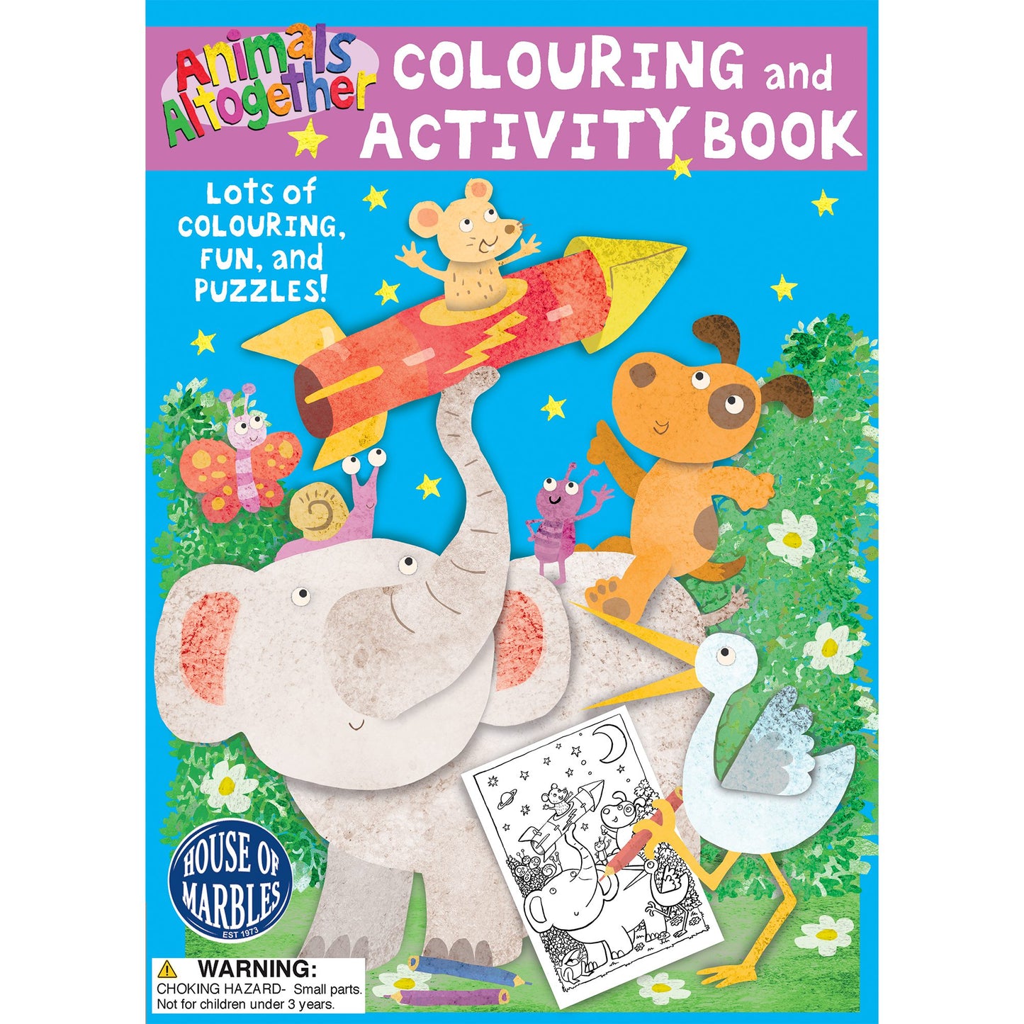 House of Marbles Animals Together Colouring and Activity Book