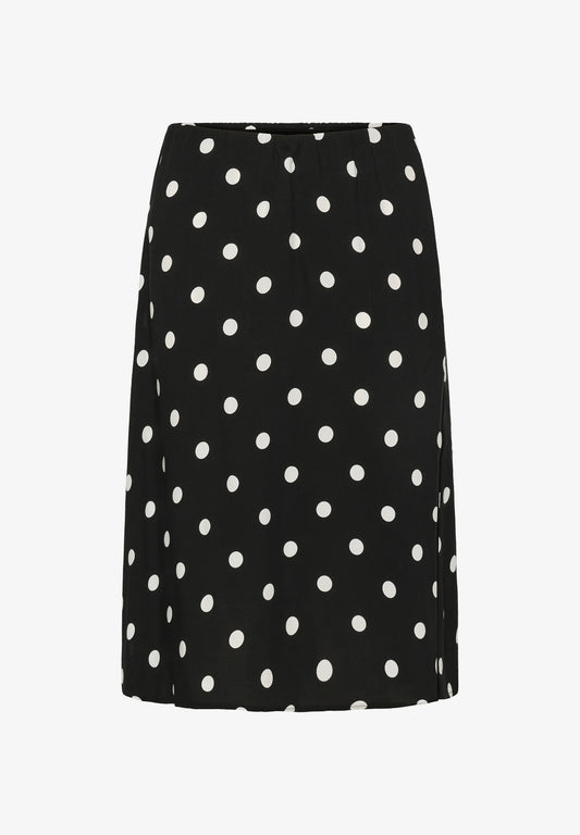 Saint Tropez Paice SZ Skirt - Black Ice Big Dot
