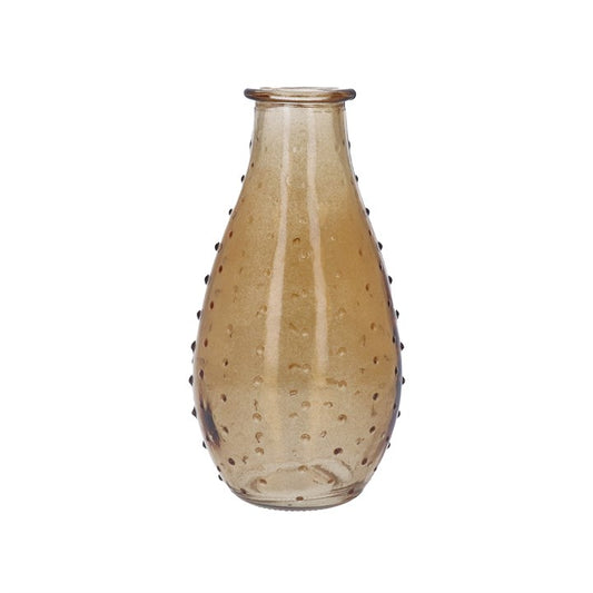 Glass Dimple Pear Bud Vase