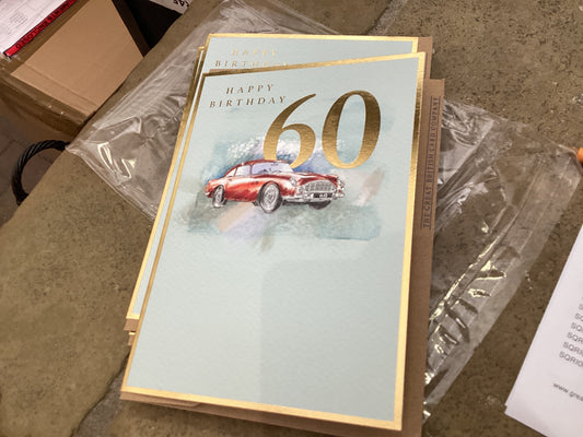 The Great British Card Co 60 Vintage Car