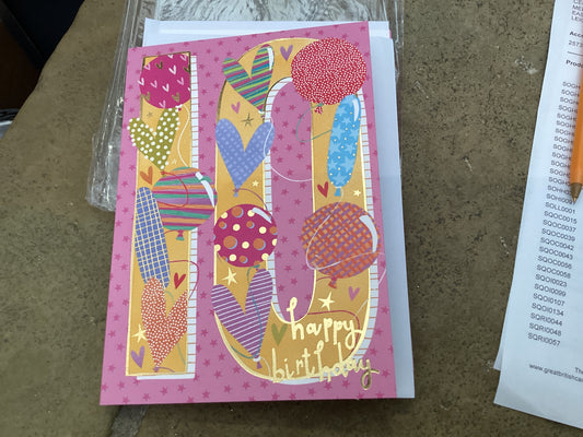 Great British Card Co Age 10 - Balloons