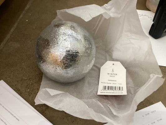 APAC Silver 11cm Metallic Bauble