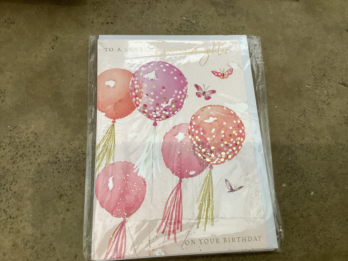The Great British Card Co - Granddaughter Balloons with Tassles
