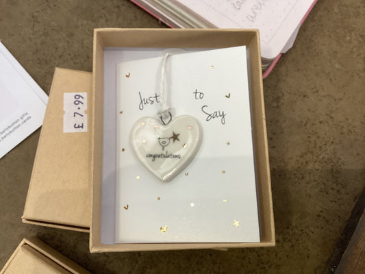 Belly Button Ceramic Hanging Decoration - Congratulations