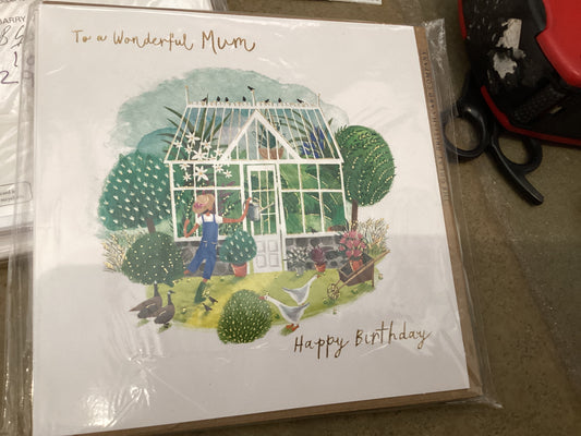 The Great British Card Co - Wonderful Mum Greenhouse