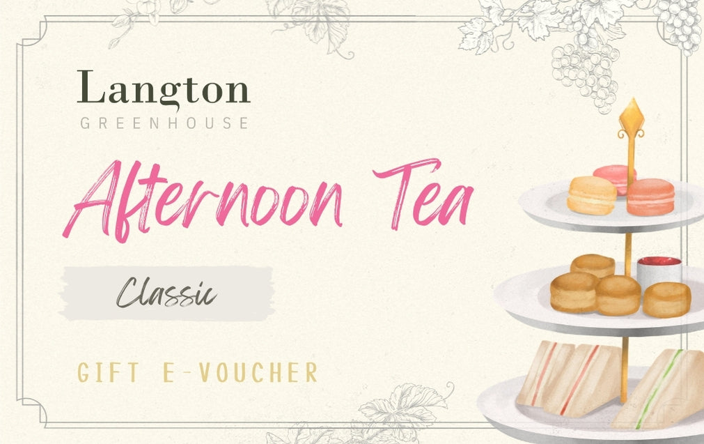 Langton Greenhouse Afternoon Tea Gift Card eVoucher