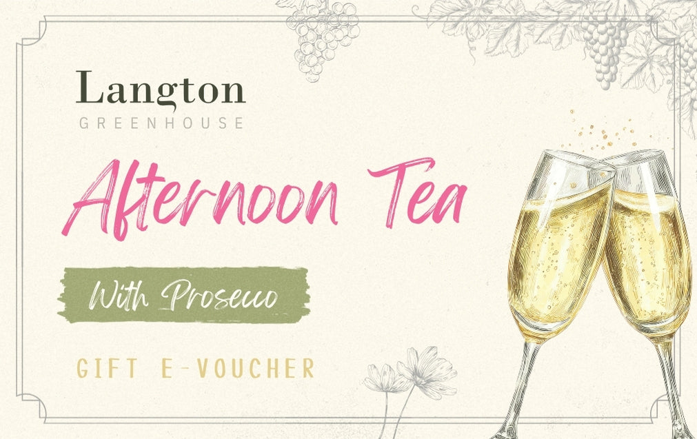 Langton Greenhouse Afternoon Tea with Prosecco Gift Card eVoucher