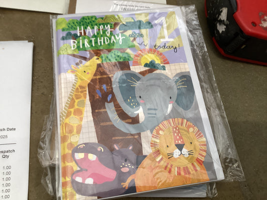 The Great British Card Co - Happy Birthday 1 today