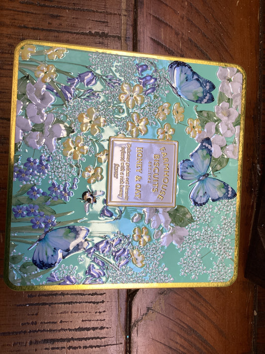 Farmhouse Biscuits - English Garden Honey & Oat Tin (250g)