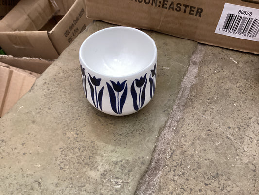 Gisela Graham Blue Tulips Egg Cup