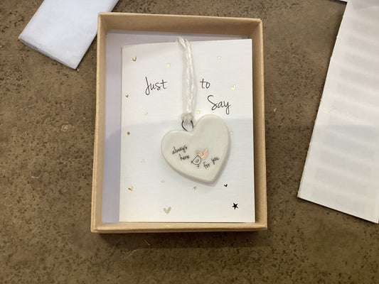 Belly Button Ceramic Decoration Always Here For You