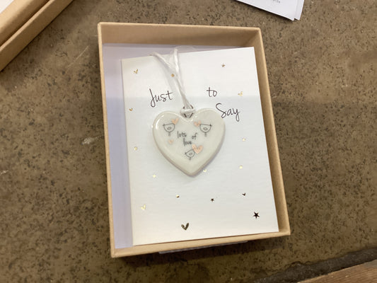 Belly Button Creamic Decoration Lots Of Love
