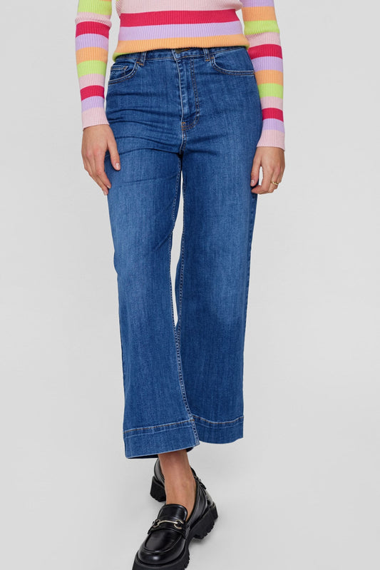 Nuparis Cropped Jeans Medium Blue