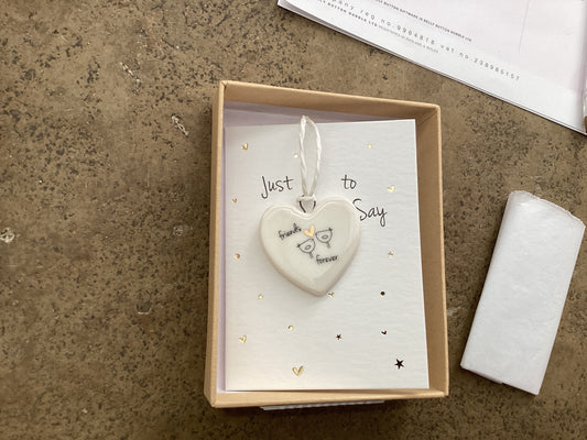 Belly Button Ceramic Decoration Friends Forever