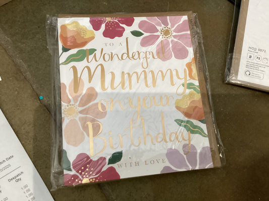 The Great British Card Co - Wonderful Mummy On Your Birthday