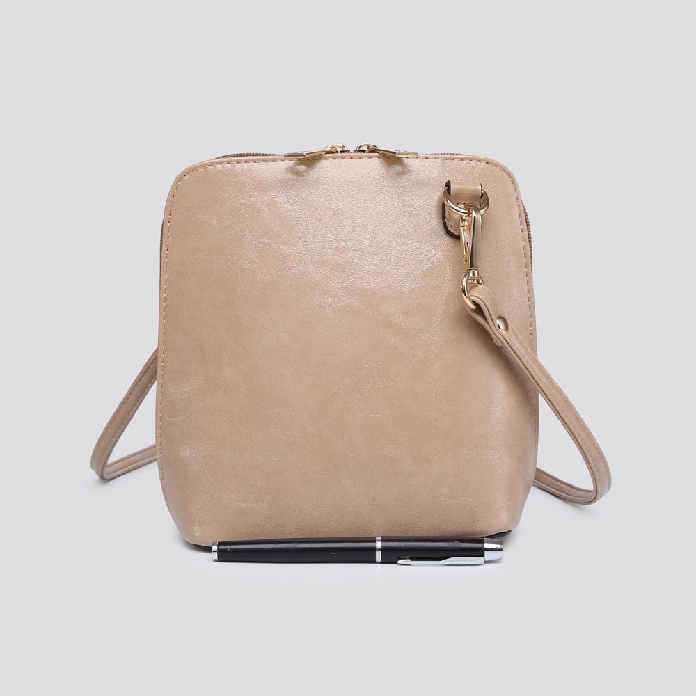 Faux Leather Over Shoulder Pocketbook