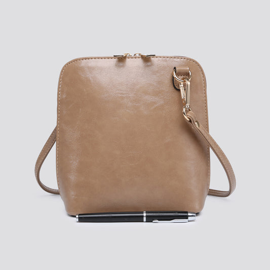 Faux Leather Over Shoulder Pocketbook