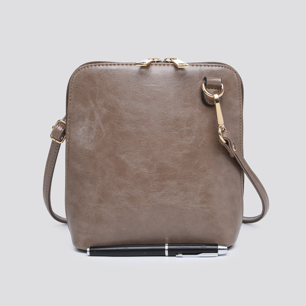 Faux Leather Over Shoulder Pocketbook