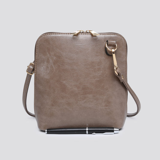 Faux Leather Over Shoulder Pocketbook