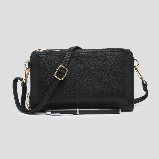 Faux Leather Over Shoulder Purse