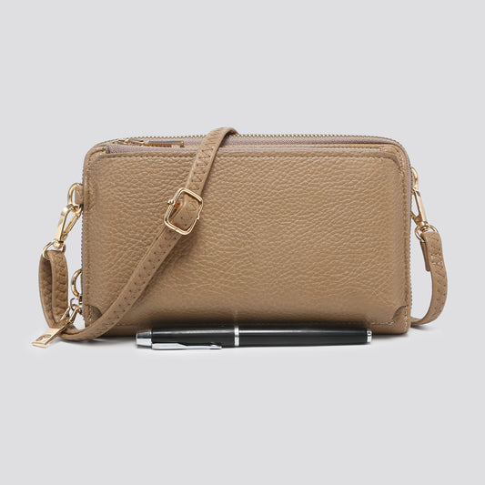 Faux Leather Over Shoulder Purse